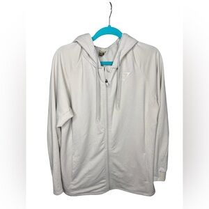 Gym shark tan full size hoodie size large